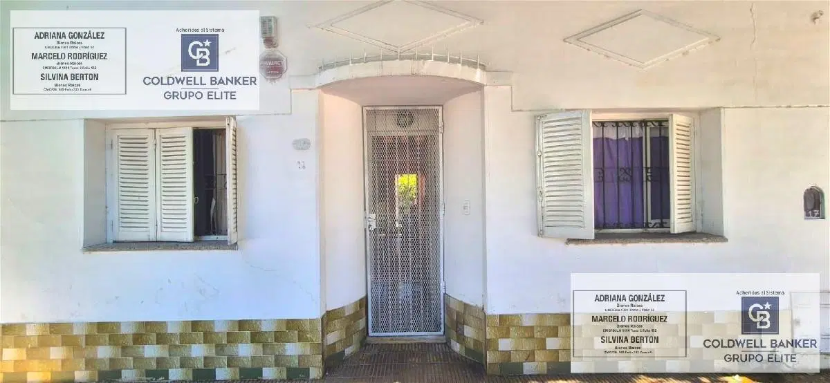 Casa con dos habitaciones, cochera y patio . villa mercedes 2