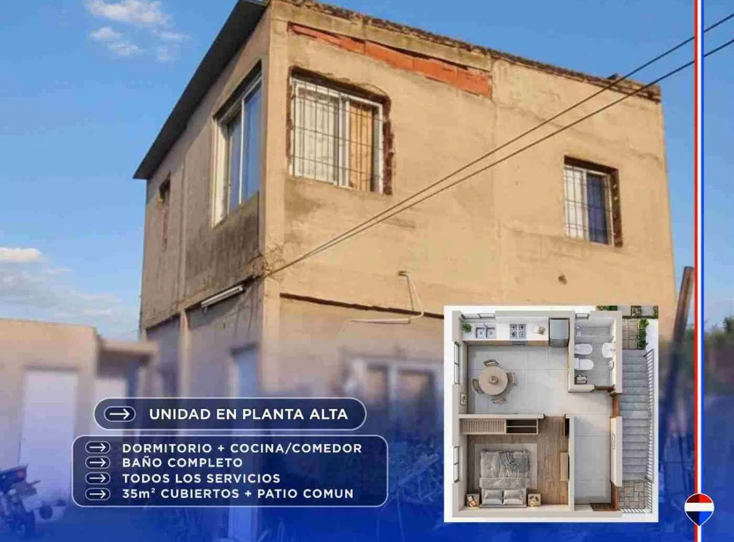 Oportunidad inversión, PH 1 dormitorio, Paraná 5