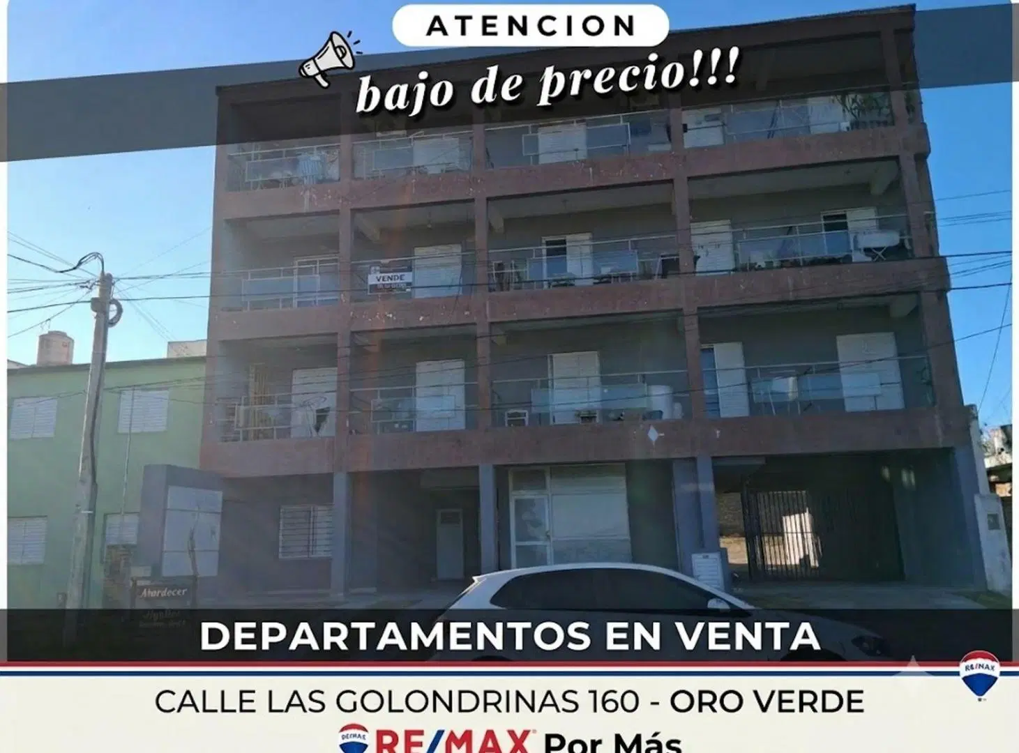 Depto 1 dormitorio, zona polideportivo Oro Verde 4