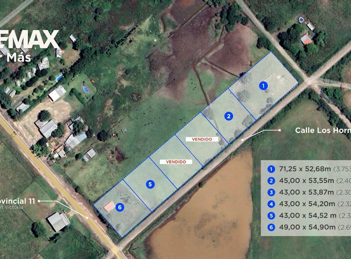 Foto de Terreno 2400 m2 a 50 metros de ruta 11, Victoria, imagen 1