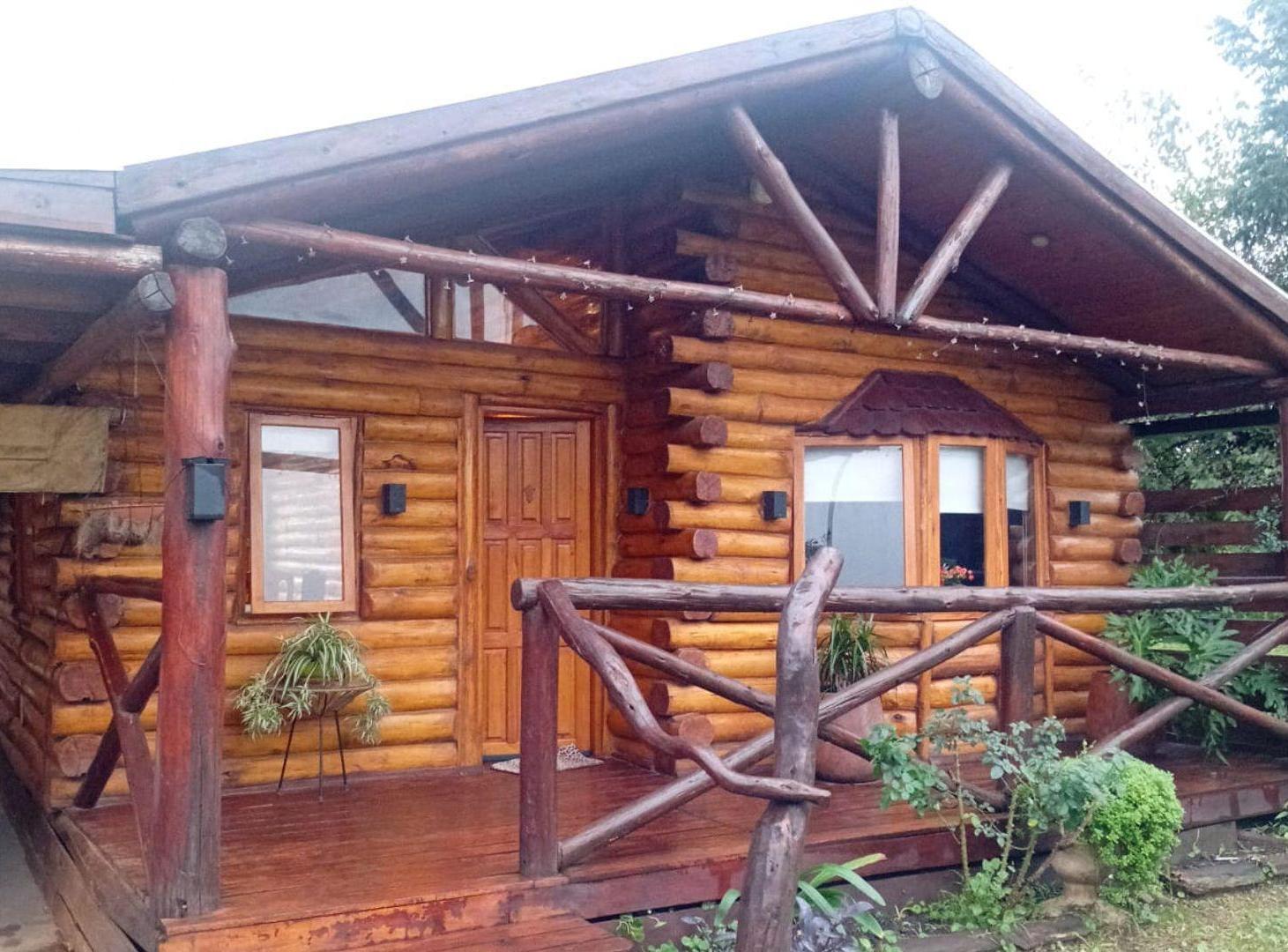 Cabaña Tronco De Madera, 2 Dormitorios, Villaguay