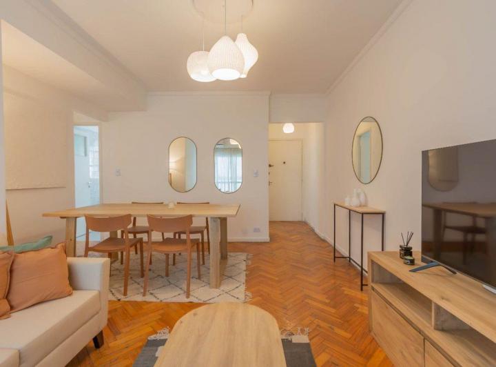 Alquiler Departamento 3 ambientes amoblado, ONCE 1