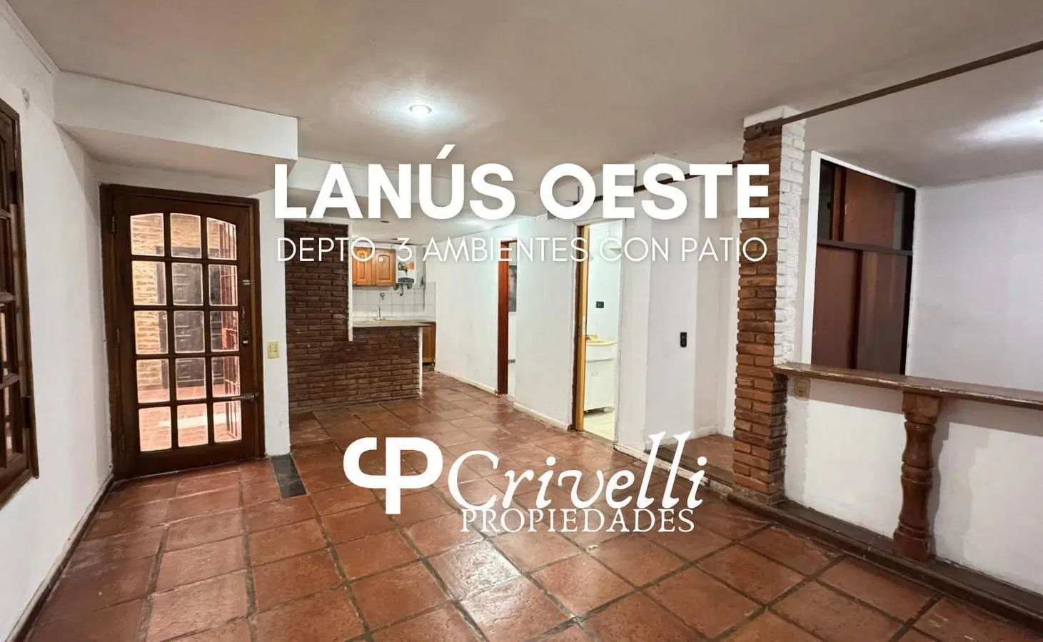 ALQUILER | Departamento 3 ambientes con patio 3