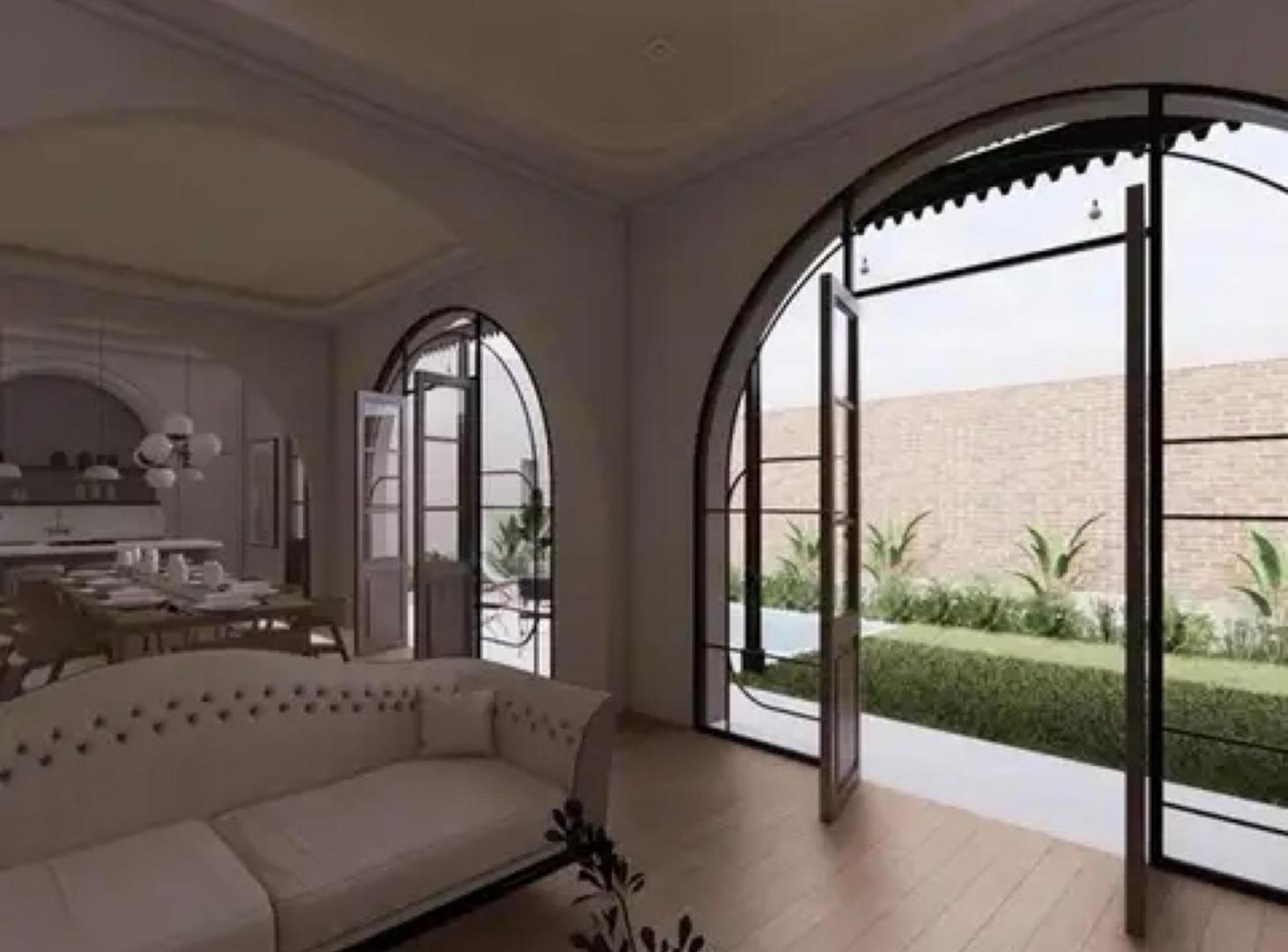 Casa de tres dormitiorios con jardín y terraza