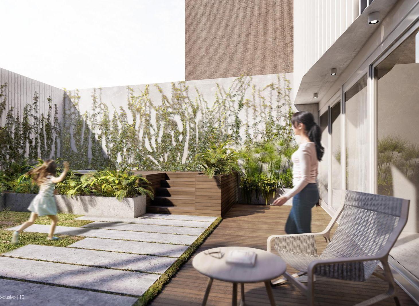 Departamento de diseño Dos dormitorios con Patio exlusivo
