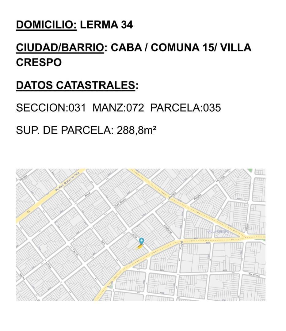 Foto de TERRENO / LOTE A LA VENTA BARRIO VILLA CRESPO - PARTE TOP, imagen 5