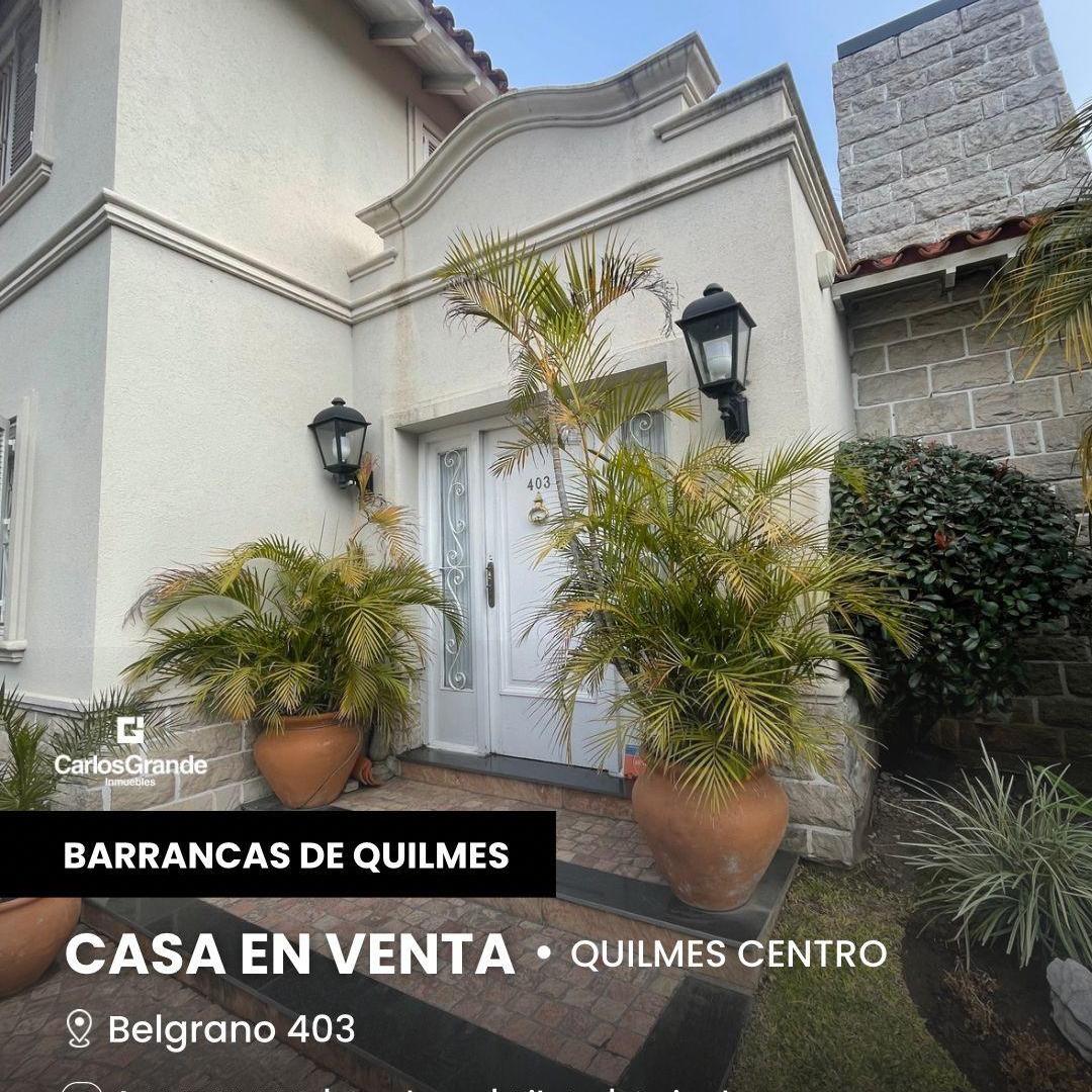 Casa. Importante esquina en zona residencial de Quilmes centro.-