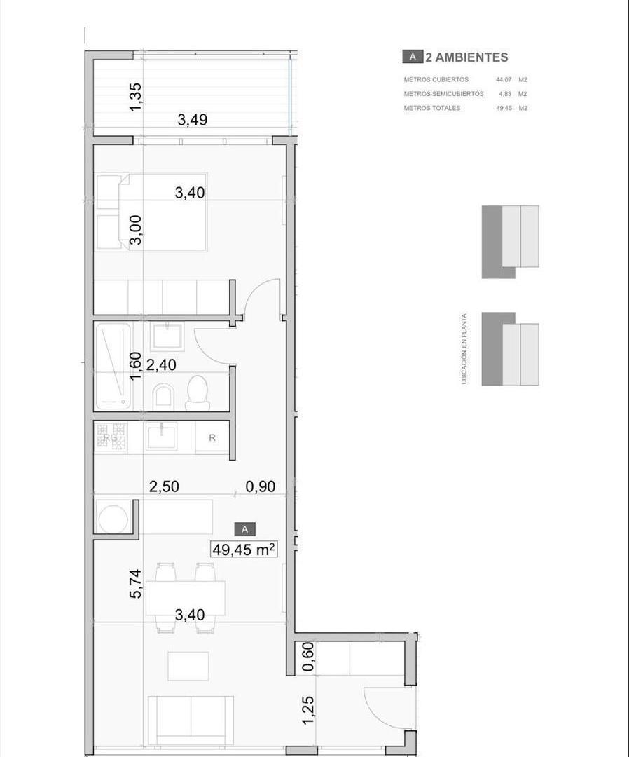 Foto de Departamento 2 ambientes en venta en Monte Grande, imagen 3