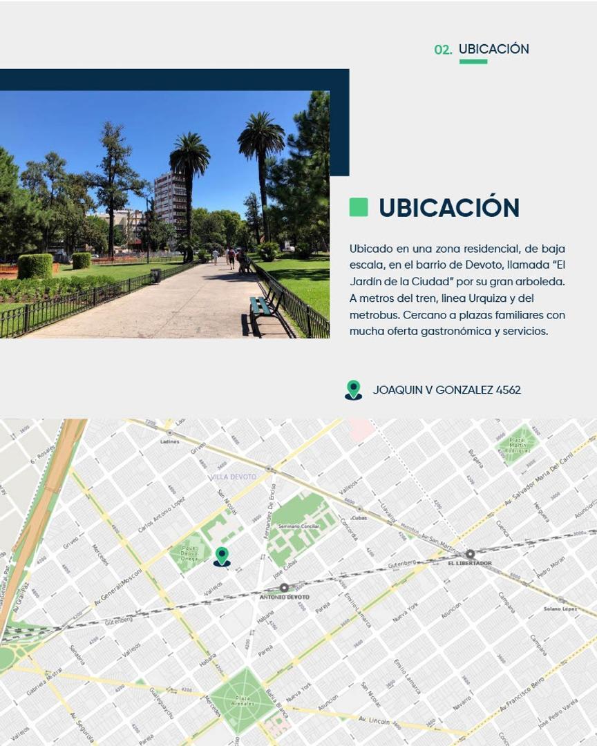 EMPRENDIMIENTO PREMIUM EN V. DEVOTO EN 3/4 AMB