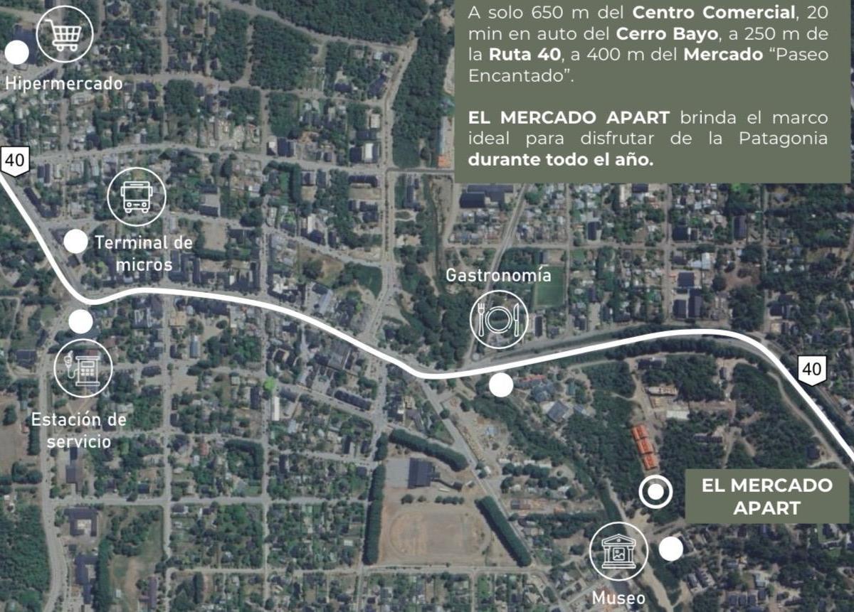 Departamento en Villa La Angostura, El Mercado 1