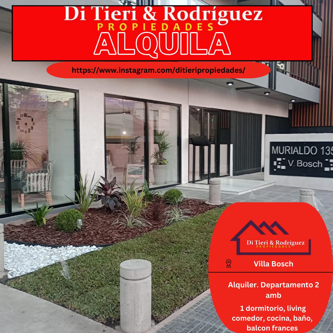 Departamento 2 Ambientes en Alquiler con Amenities – Villa Bosch