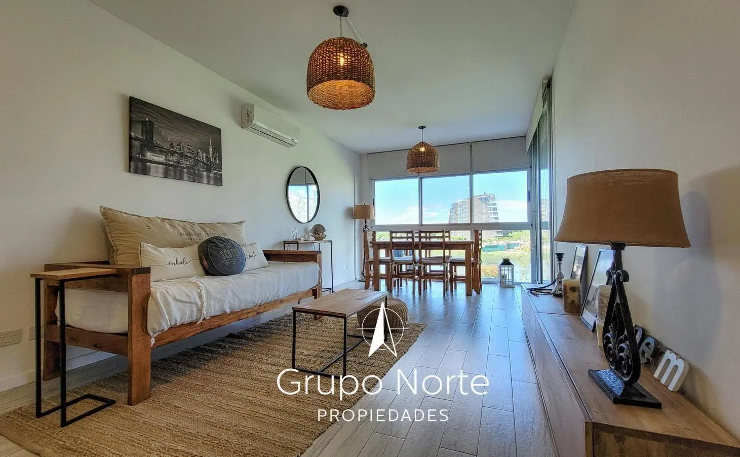 2 ambientes en alquiler en Marinas del Portezuelo, Martín Pescador, Nordelta, Vista al Lago. 3