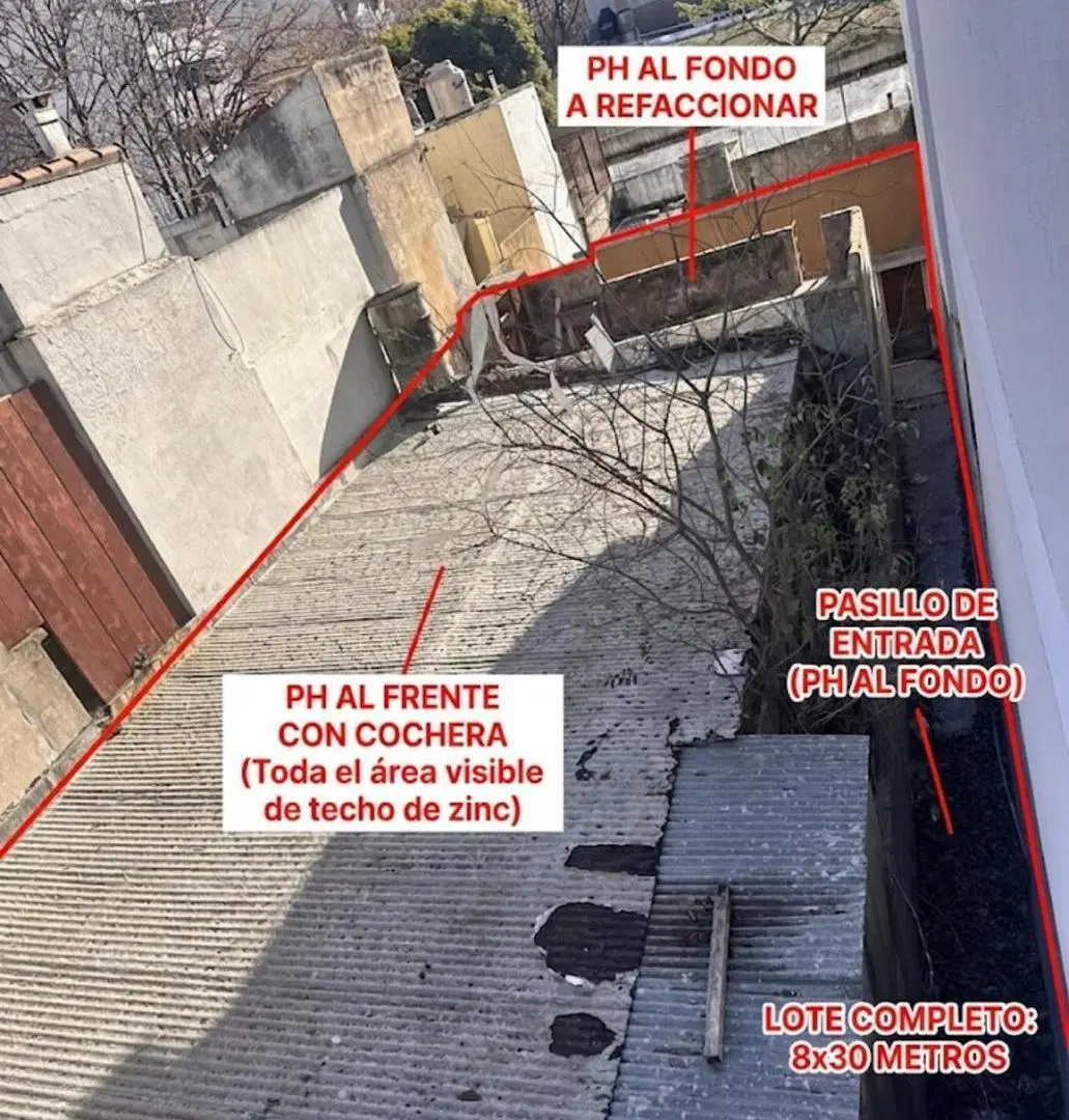 Casa venta a refaccionar o  desarrollo 5