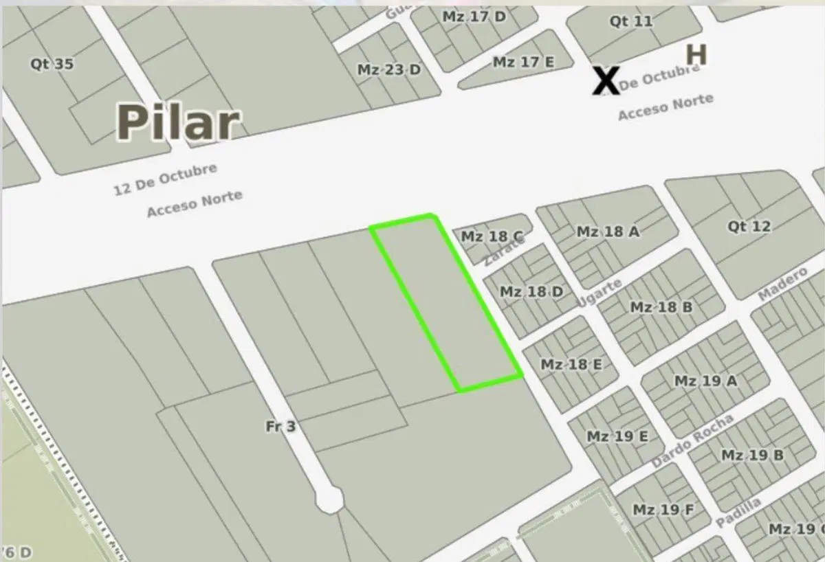 LOTE DESARROLLO 9996 m2 ve  100% CANJE PILAR 4