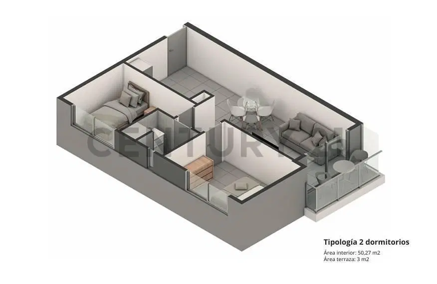 Departamento en venta 2 dormitorios - Maldonado 2