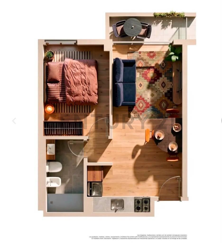 Foto de Venta Cordon 1 Dormitorio Barbacoa Gimnasio SUM a estrenar, imagen 5