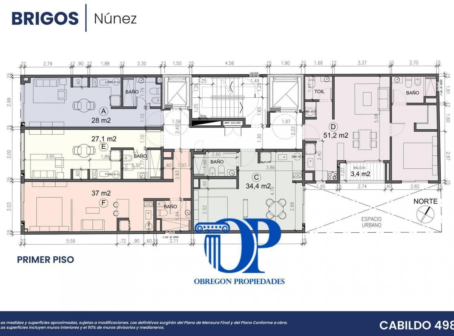 VENTA MONOAMBIENTE 36,36 MTS BALCÓN / NUÑEZ - BRIGOS Entrega Marzo 2029