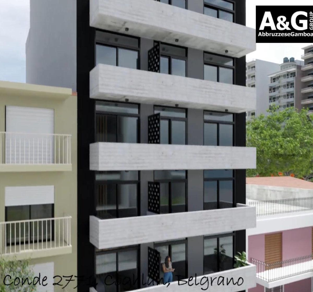 Departamento en Conde Al 2700 7 Mo Piso Doble Frente Piso Completo 124 m². Balcon Aterrazado 2