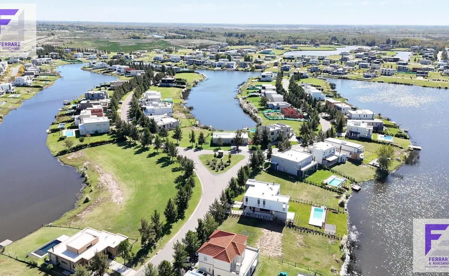 Lote financiado a la laguna en Barrio Náutico El Naudir Escobar 2