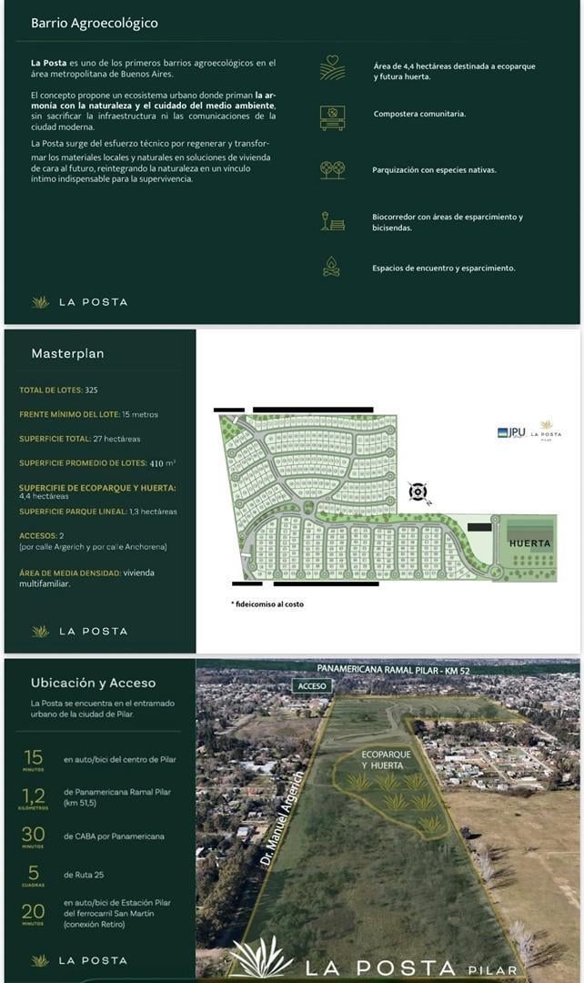 Foto de Terreno Lote en Venta en La Posta, Pilar, G.B.A. Zona Norte, imagen 1