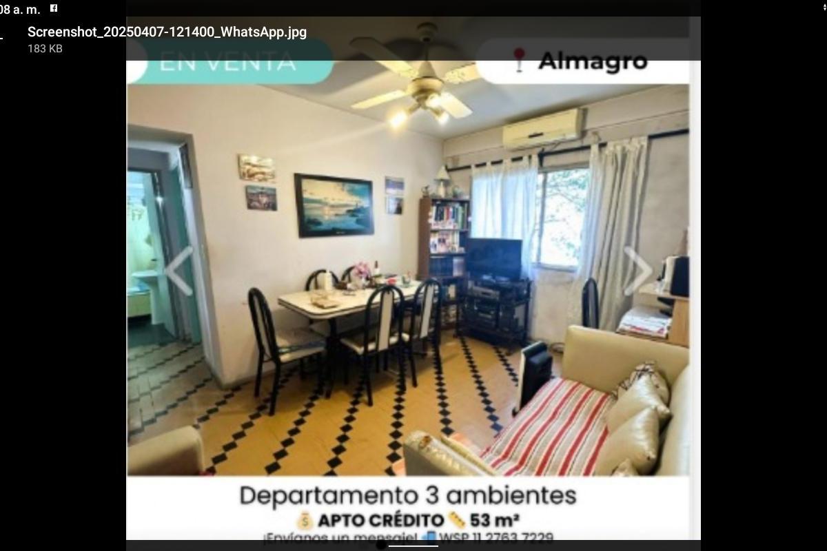 Departamento 3 Ambientes Almagro 3