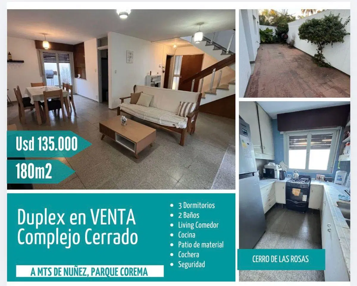 VENDO DUPLEX EN URCA-3 DORM- 3