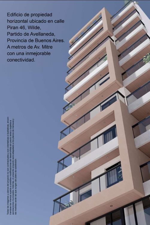 Departamento 3 ambientes a estrenar con balcon en venta - Wilde