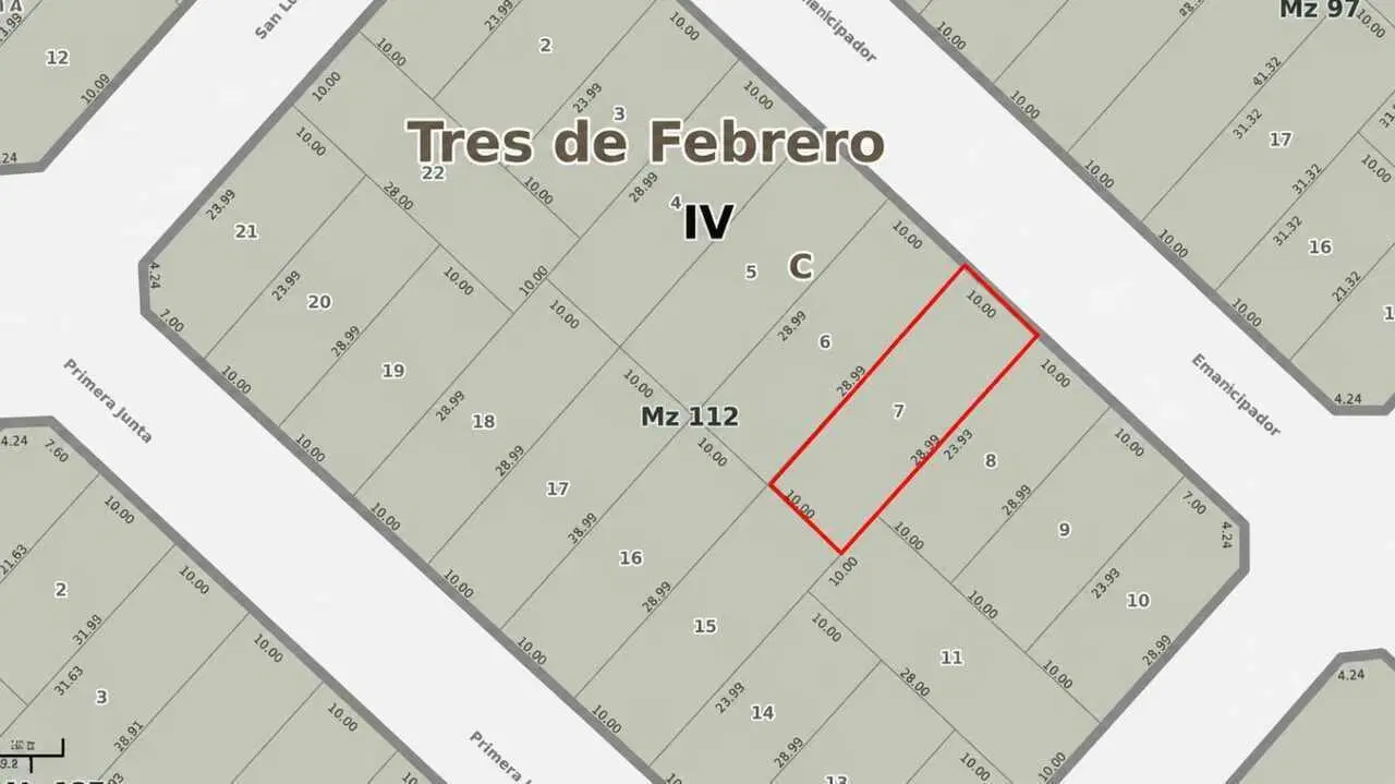 Terreno en Venta, Tres de Febrero, Oportunidad 4