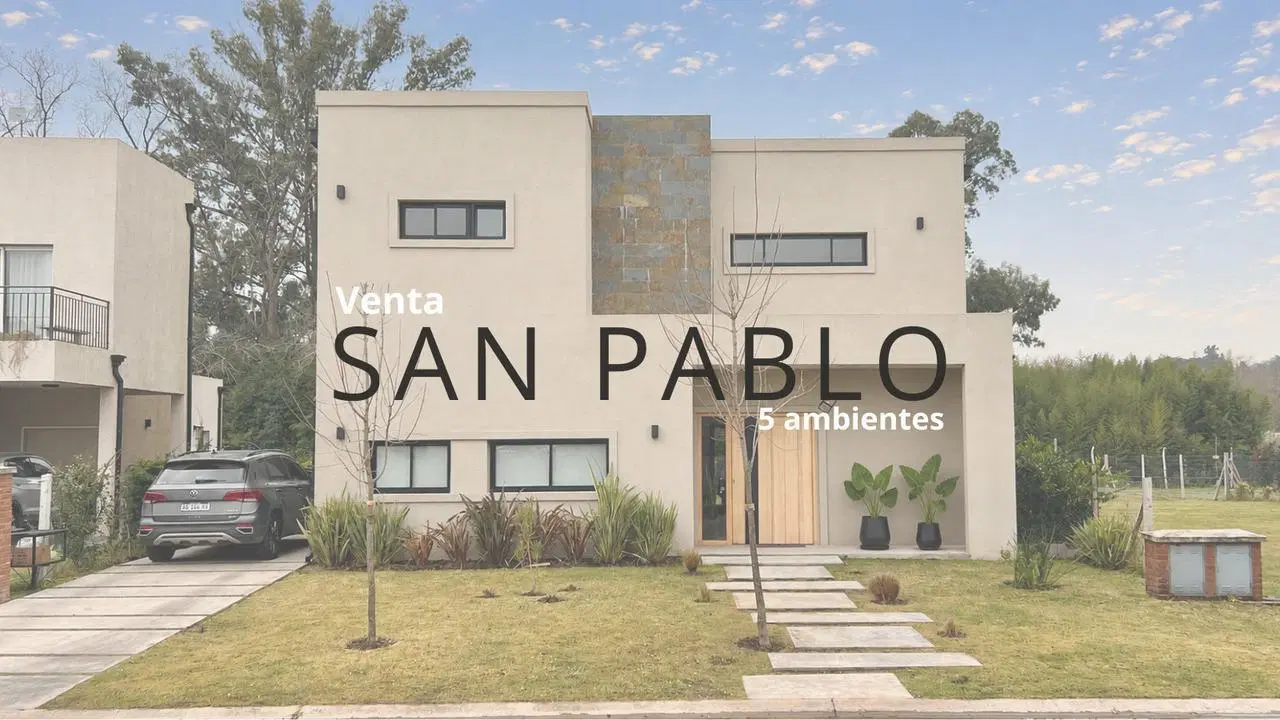 VENTA CASA 5 AMBIENTES BARRIO PRIVADO SAN PABLO PILAR 2