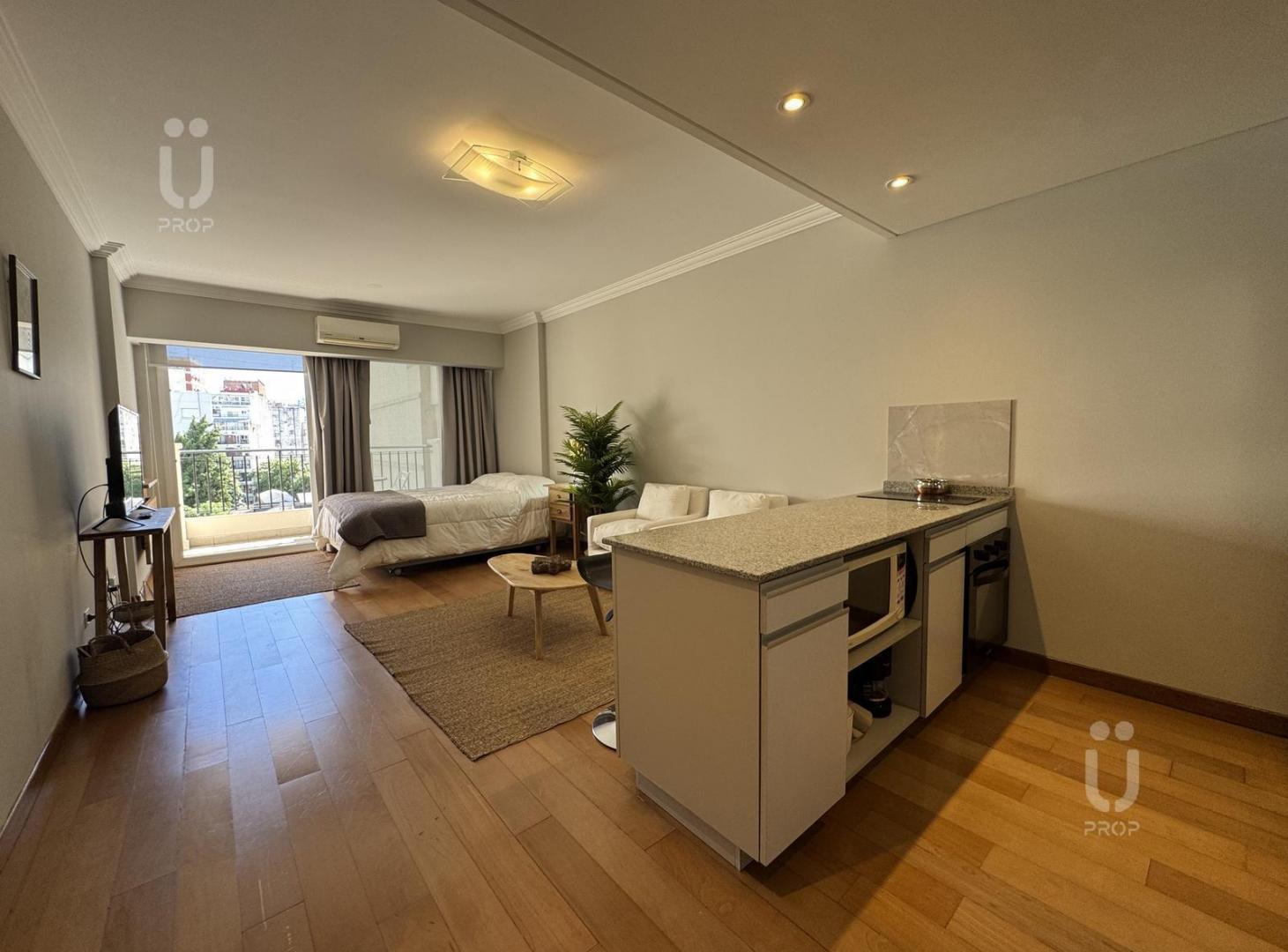 Departamento Alquiler Temporario Mensual Amoblado con Amenities, Recoleta Monoambiente.