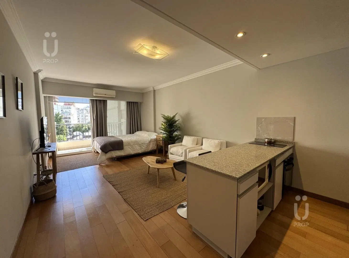 Departamento Alquiler Temporario Mensual Amoblado con Amenities, Recoleta Monoambiente. 3