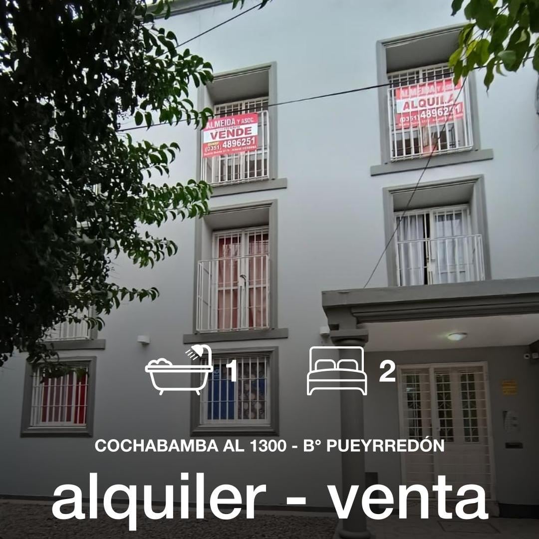 Departamento en venta 2 dormitorios en Pueyrredón