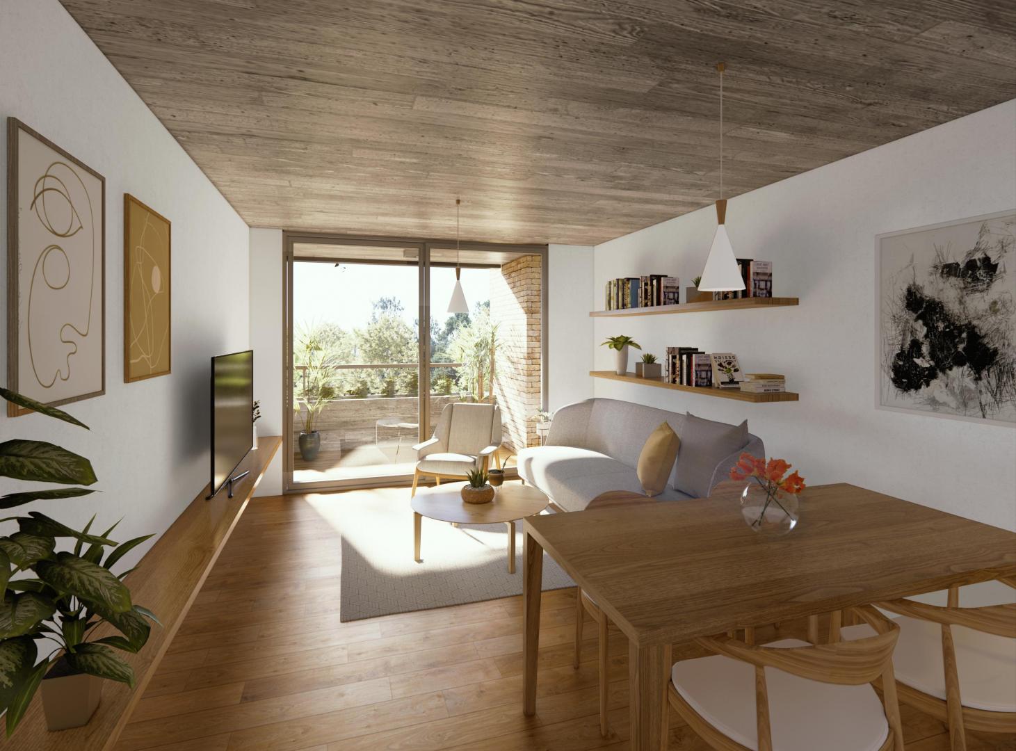 Foto de Departamento 2 ambientes con terraza privada, imagen 1