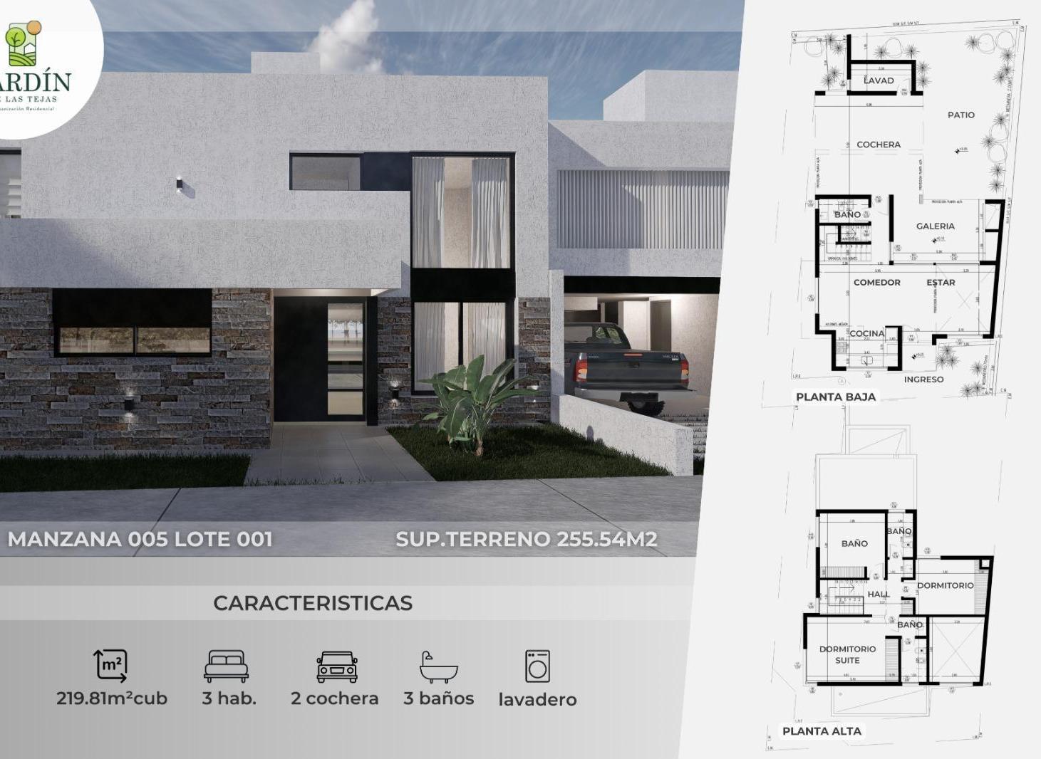 JARDIN DE LAS TEJAS, B° c/seguridad , CASA A ESTRENAR