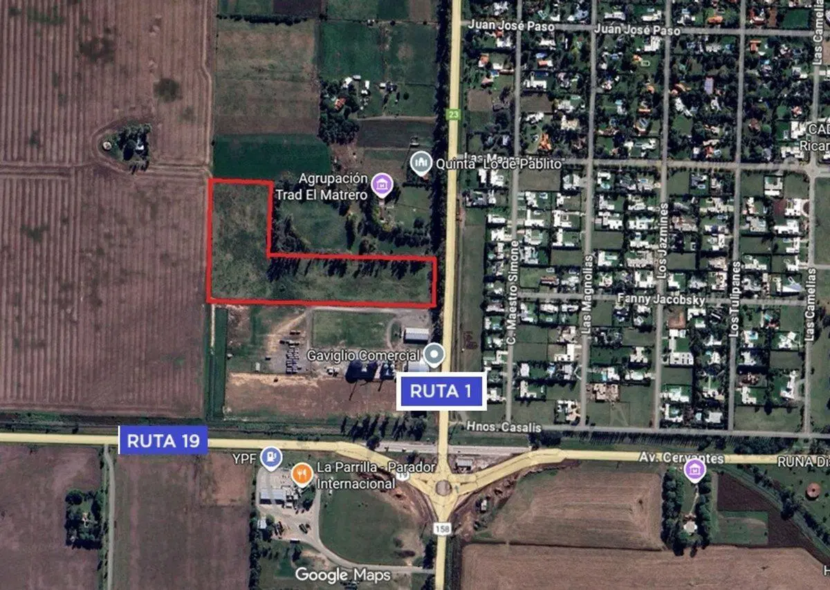 OPORTUNIDAD 5 LOTES CON ALTO RETORNO SOBRE RUTA 1 5