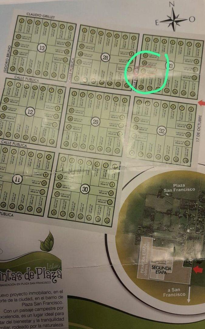 IMPORTANTE LOTE EN QUINTAS DE PLAZA