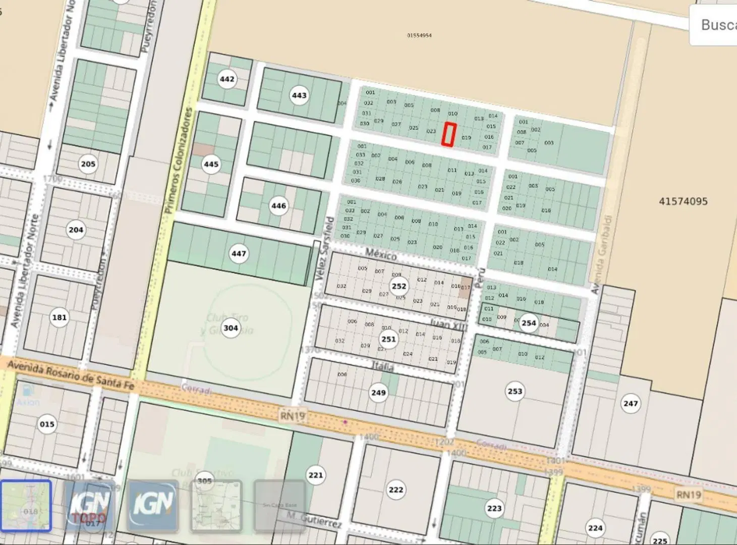 Venta terreno en loteo Nueva Italia 2