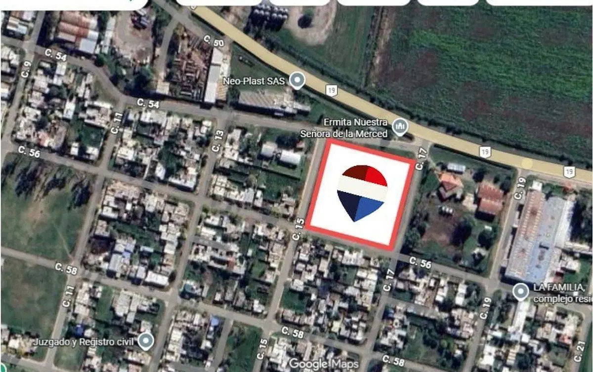 Venta Terreno sobre ruta 19 Zona comercial 2