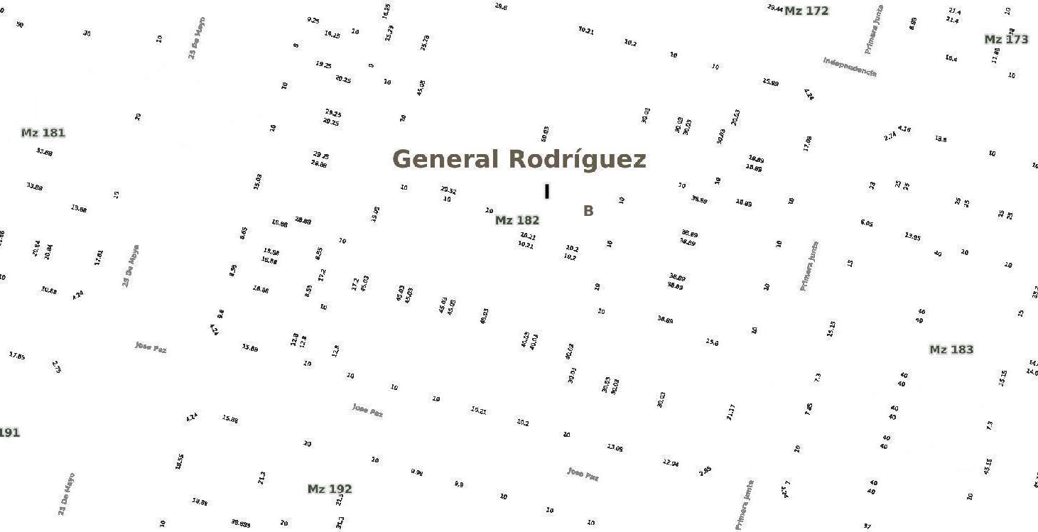 Terreno en General Rodriguez