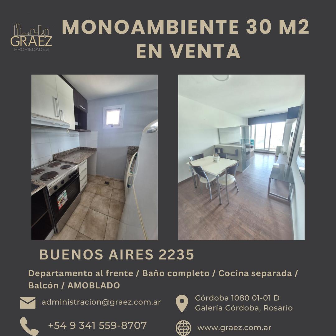 Monoambiente amoblado en venta Buenos Aires 2235