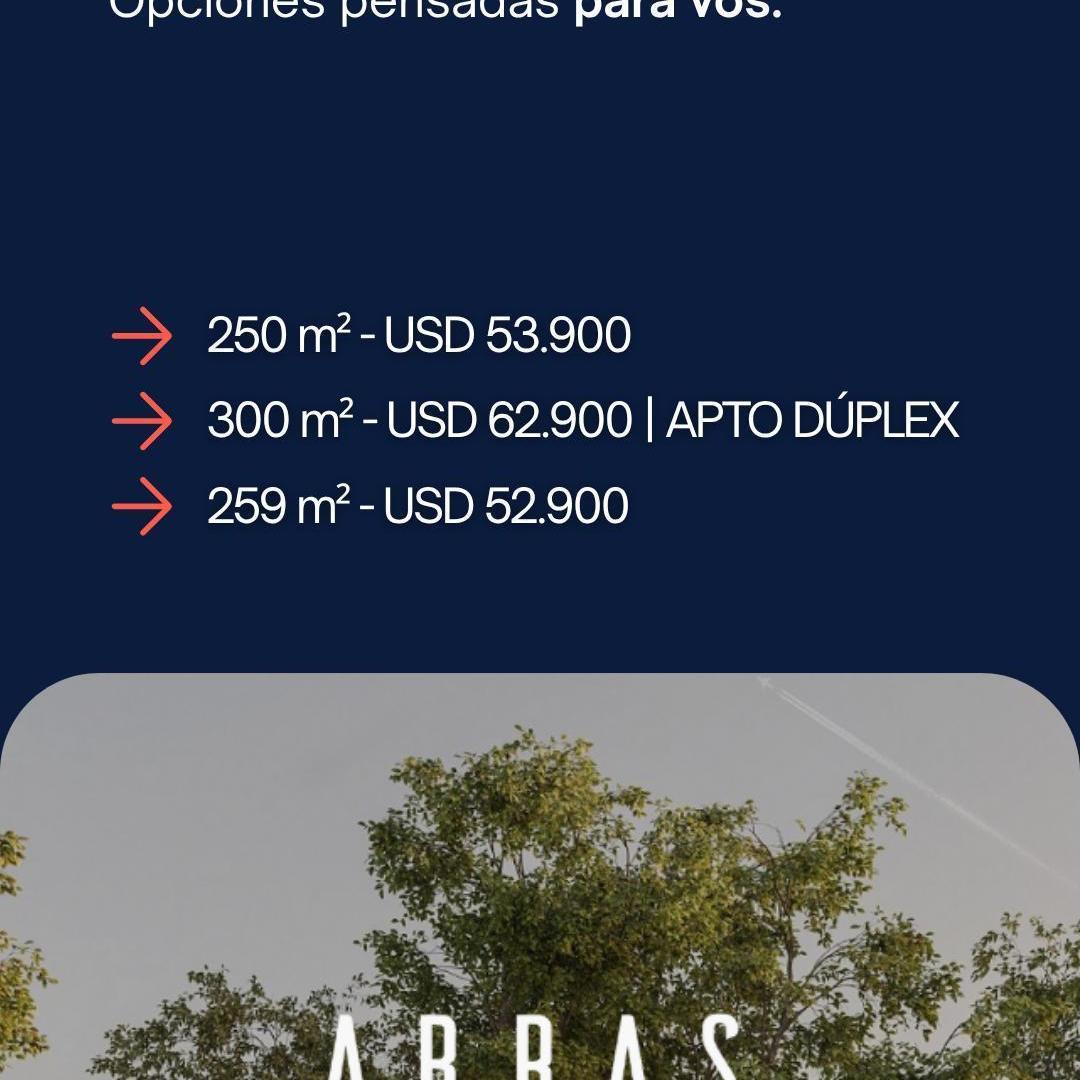 Lotes en Venta en Abras de Manantiales  Opciones Desde 250m y Opción Apto Dúplex