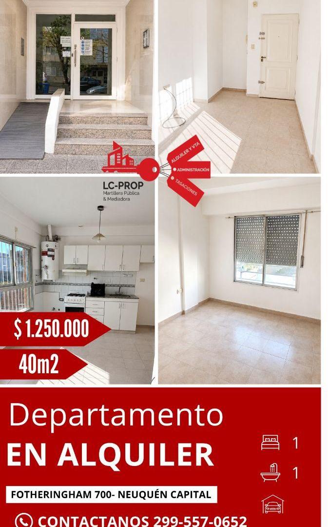 Foto de LC PROP ALQUILA- Departamento 1 habitación- Fotheringham 700 Neuquén, imagen 1