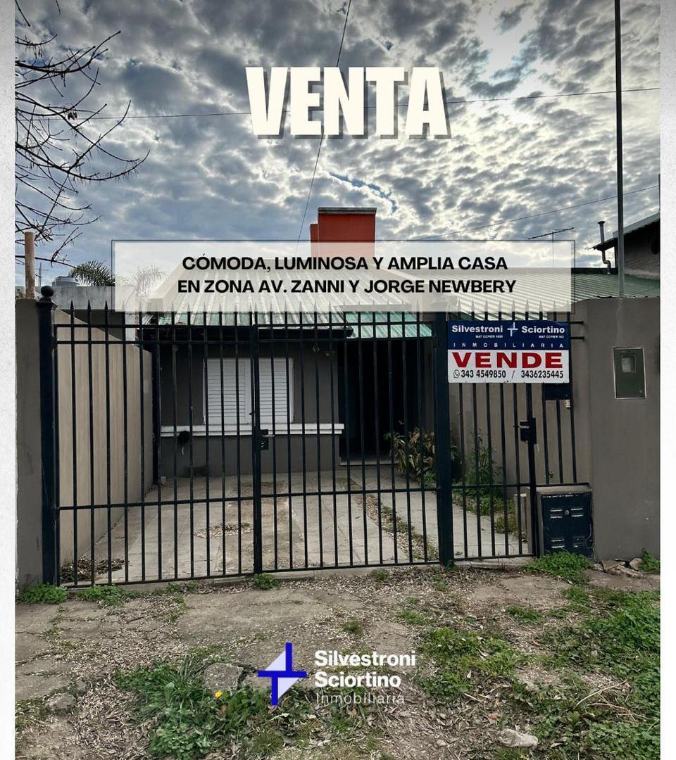 HERMOSA CASA ZONA Av. ZANNI Y J. NEWBERY