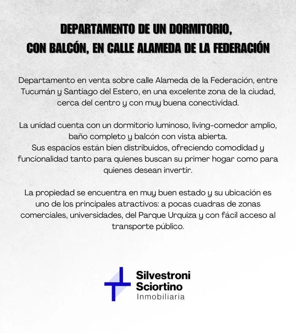 OPORTUNIDAD - IMPECABLE Dpto. en ALAMEDA DE LA FEDERACION 2