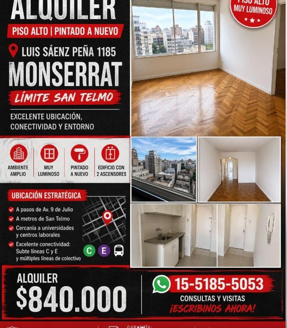3 AMB CON BALCON AL FRENTE PISO ALTO