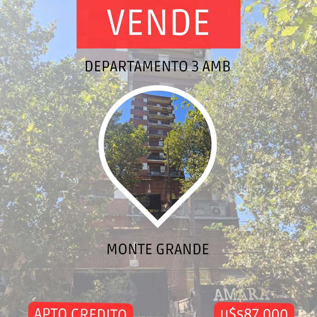 DEPARTAMENTO 3 AMBIENTES - VENTA - MONTE GRANDE