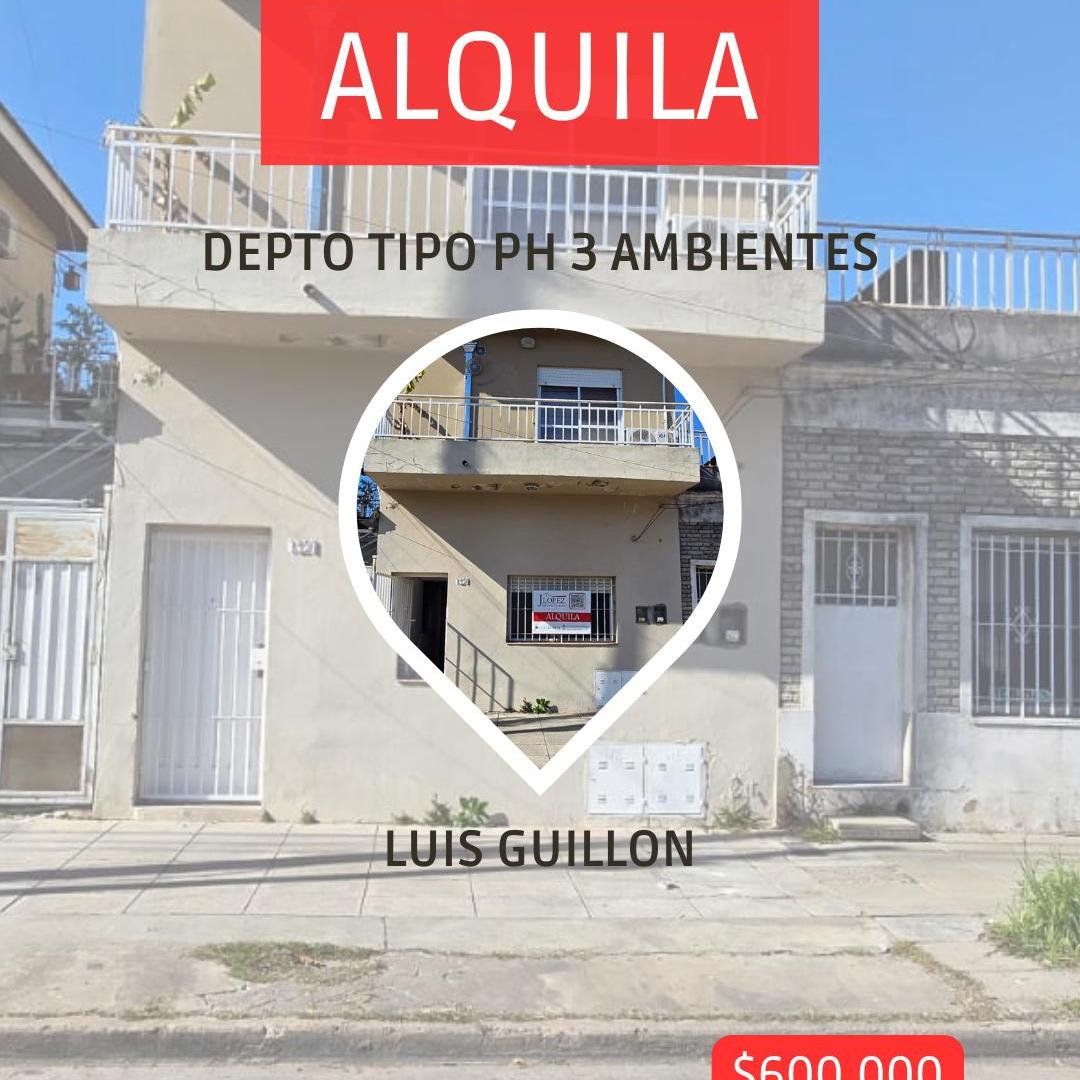 Foto de DEPARTAMENTO 3 AMBIENTES TIPO PH - ALQUILER - LUIS GUILLON, imagen 1
