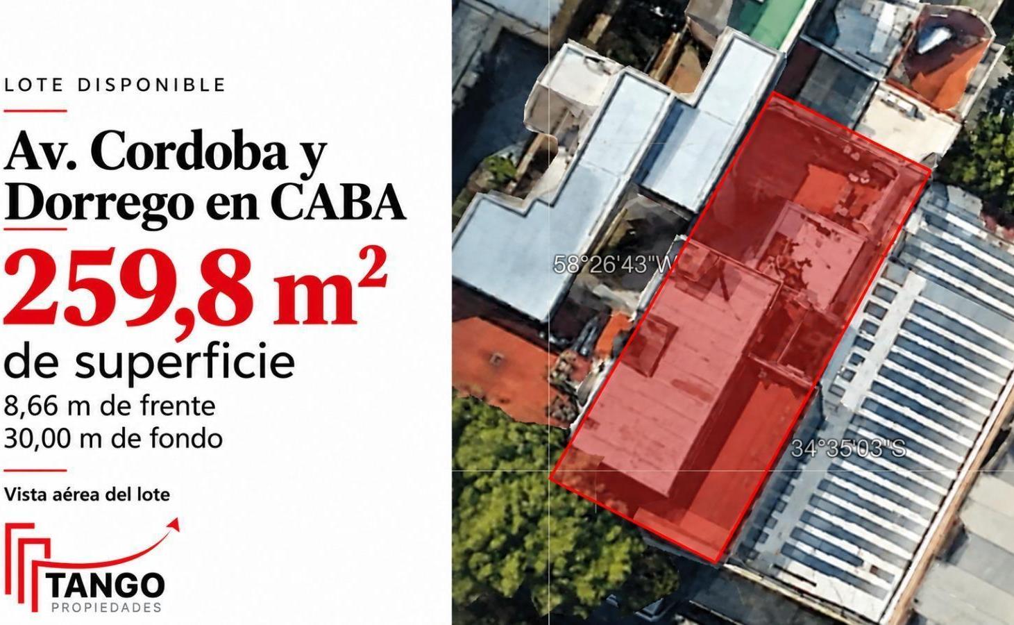 Foto de TERRENO EN VENTA | AV. CÓRDOBA Y DORREGO, imagen 2