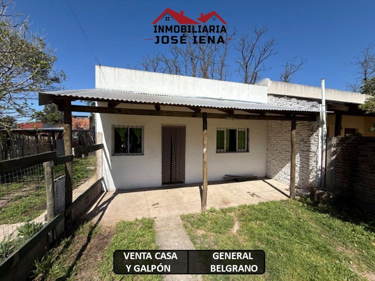 Casa 2 dorm. Y Galpón. Ubicado en Calle 121 e/ 54 y 56 – General Belgrano.