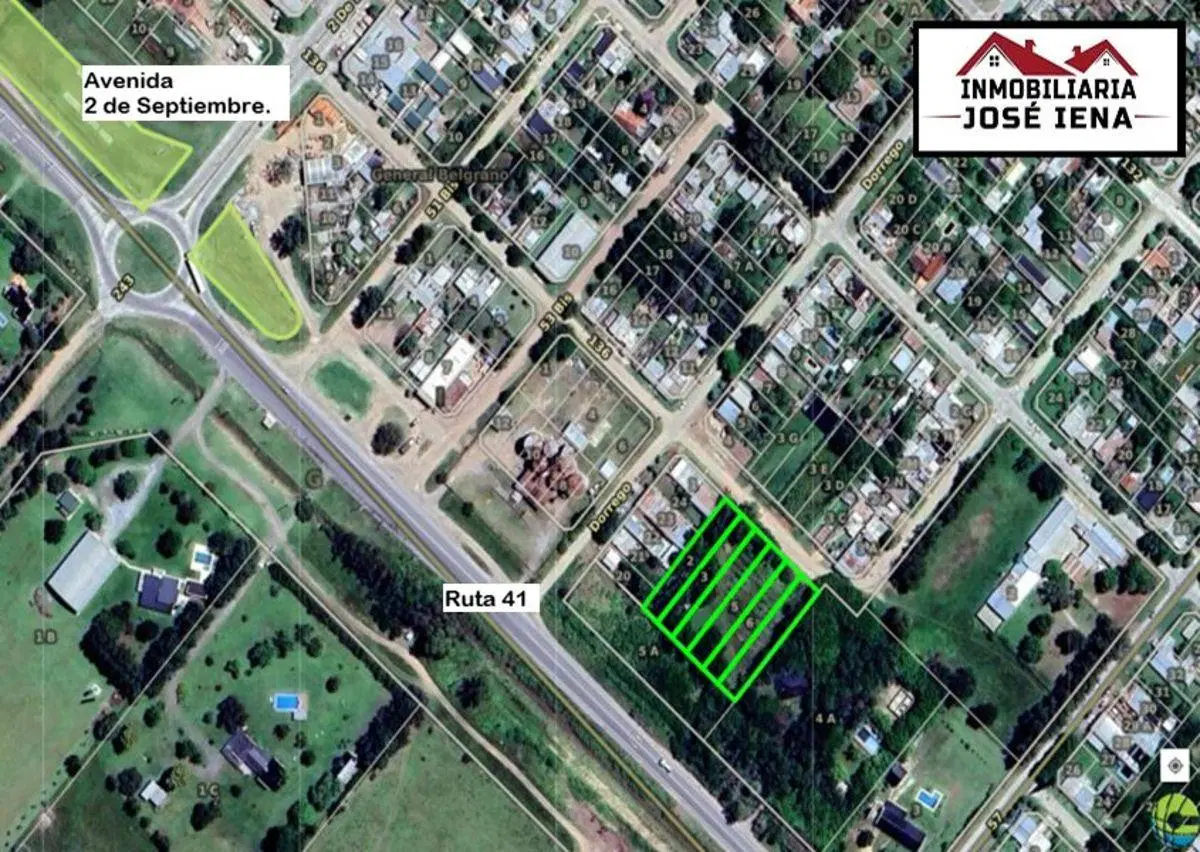 Lotes de 10 x 61 (616 m2) C/U. Ubicados en Calle 136 e/ Dorrego y 55 – General Belgrano. 3